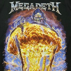 Megadeth Grim Reaper Metal Graphic Concert Tour T-Shirt XL BEST DEAL!